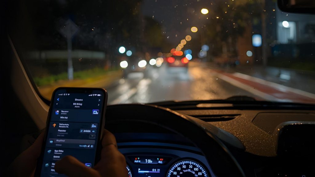 téléphoner au volant permis
